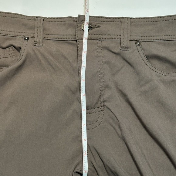 Prana Nylon Pants Mens Size 34 x 30 Slim Fit Chino Breathable Hiking Clothes - Picture 8 of 11
